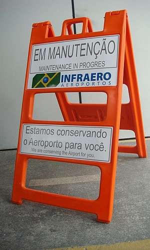 Cavalete de sinalização Cavalete de sinalização